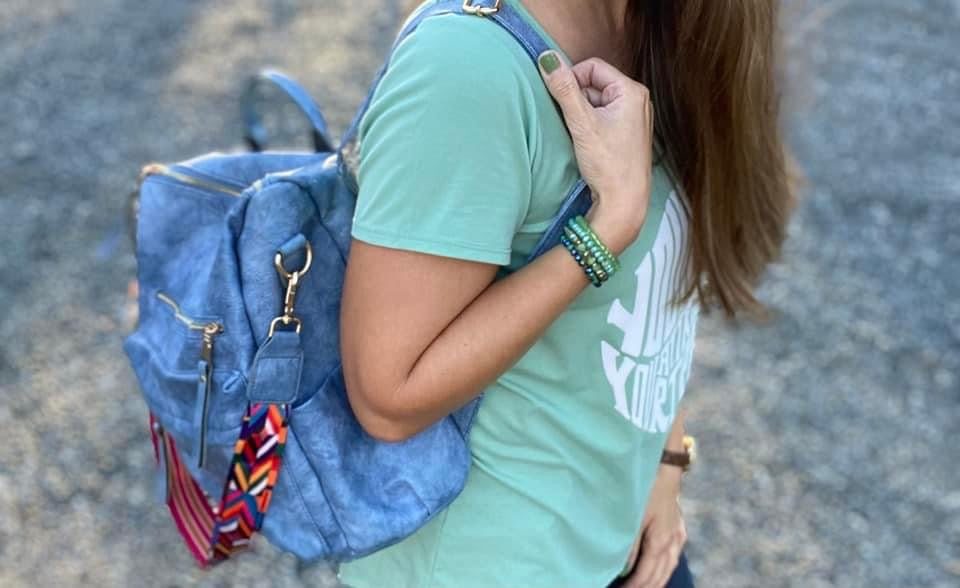 The Brooke Backpack - Light Grey