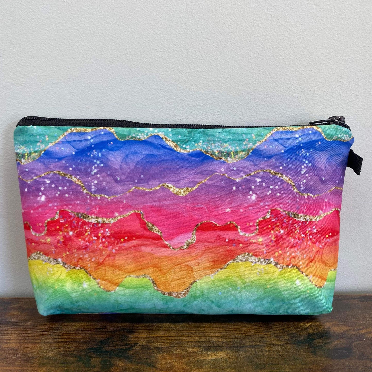 Geode Glitter Bright - Water-Resistant Multi-Use Pouch