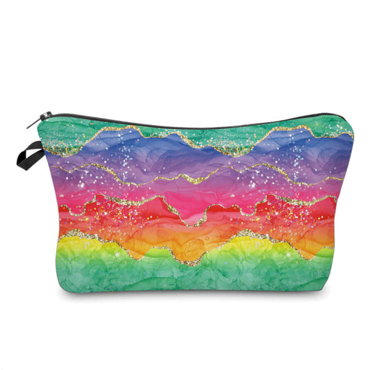 Geode Glitter Bright - Water-Resistant Multi-Use Pouch