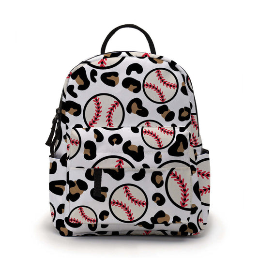 Baseball Animal Print - Water-Resistant Mini Backpack