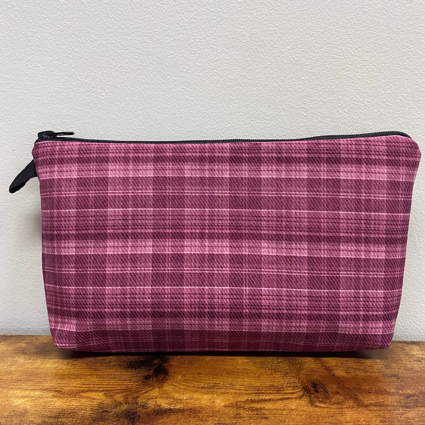 Burgundy Plaid - Water-Resistant Multi-Use Pouch
