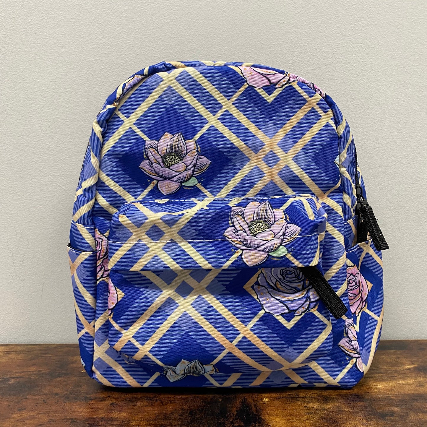 Rose Gingham - Water-Resistant Mini Backpack