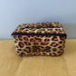 Oversized Lay Flat Cosmetic Bag, Animal Print