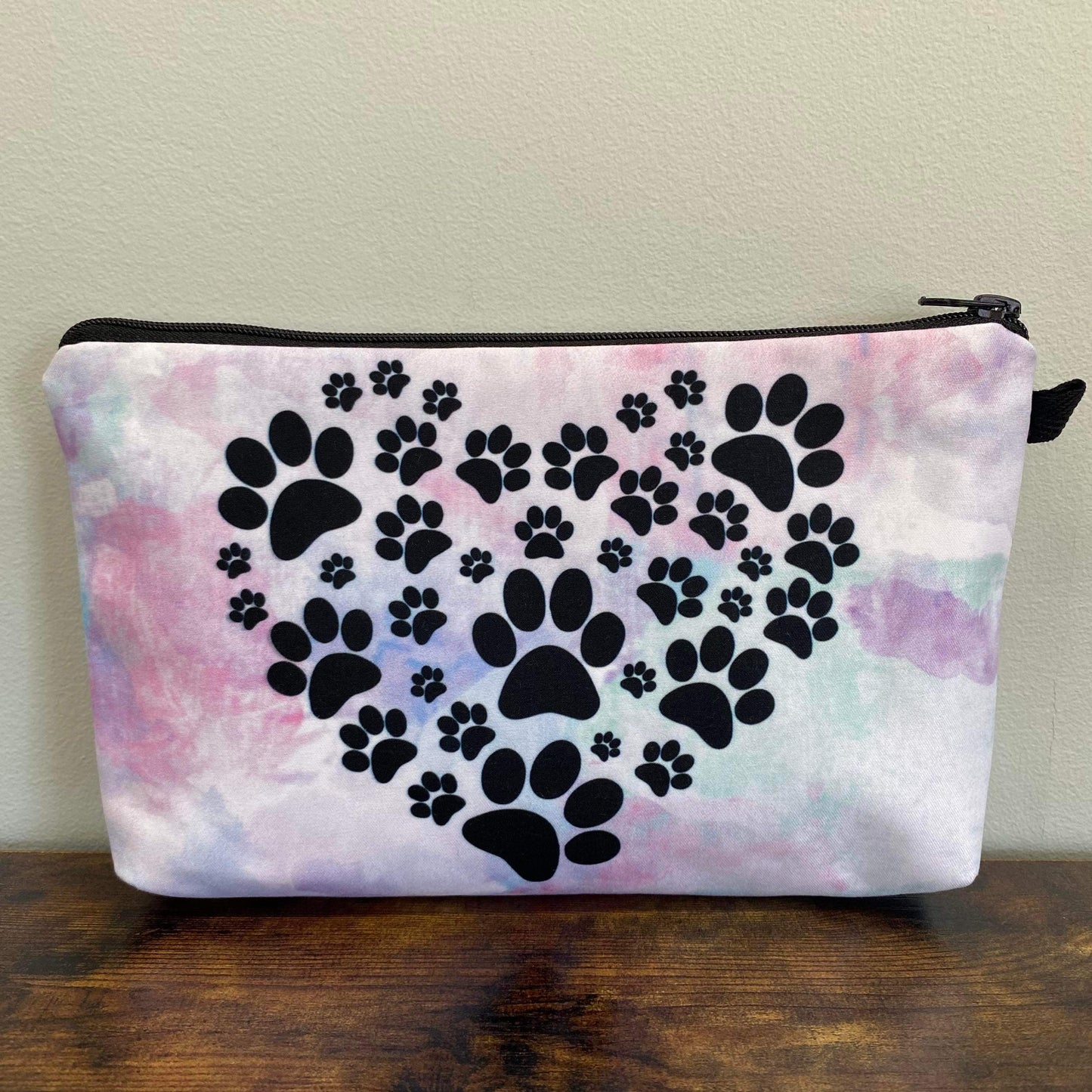 Paw Print Heart - Water-Resistant Multi-Use Pouch