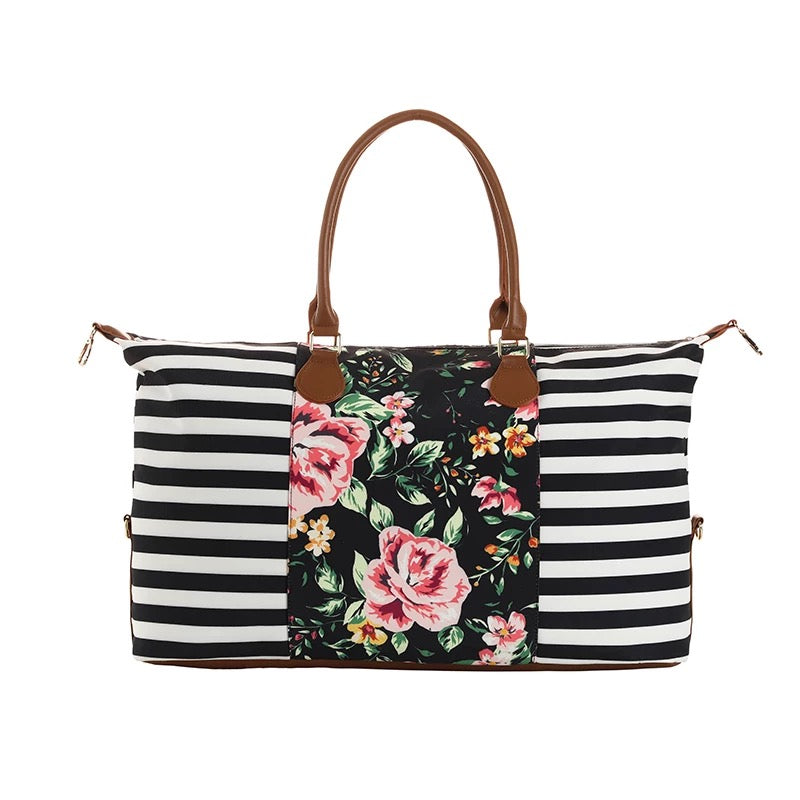 The Weekender Bag - Navy Floral