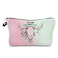Cow Skull Mint Aztec - Water-Resistant Multi-Use Pouch