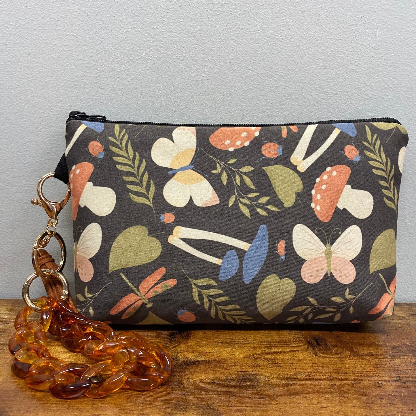 Mushroom & Butterfly - Water-Resistant Multi-Use Pouch