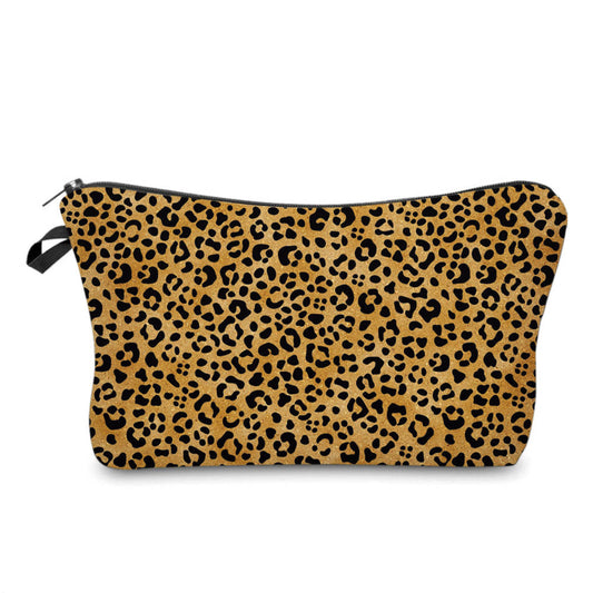 Gold & Black Animal Print - Water-Resistant Multi-Use Pouch