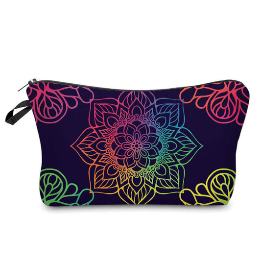 Blue Rainbow Mandala - Water-Resistant Multi-Use Pouch