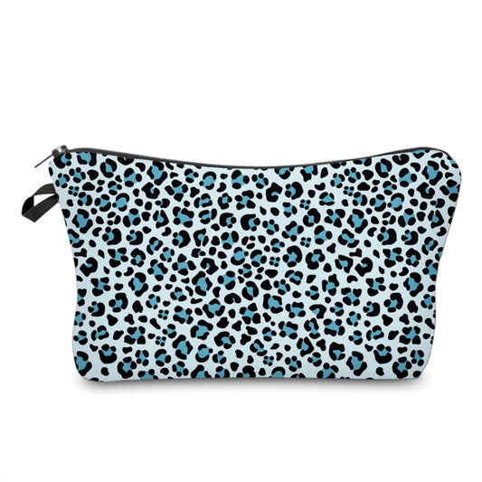 Blue on Blue Animal Print - Water-Resistant Multi-Use Pouch