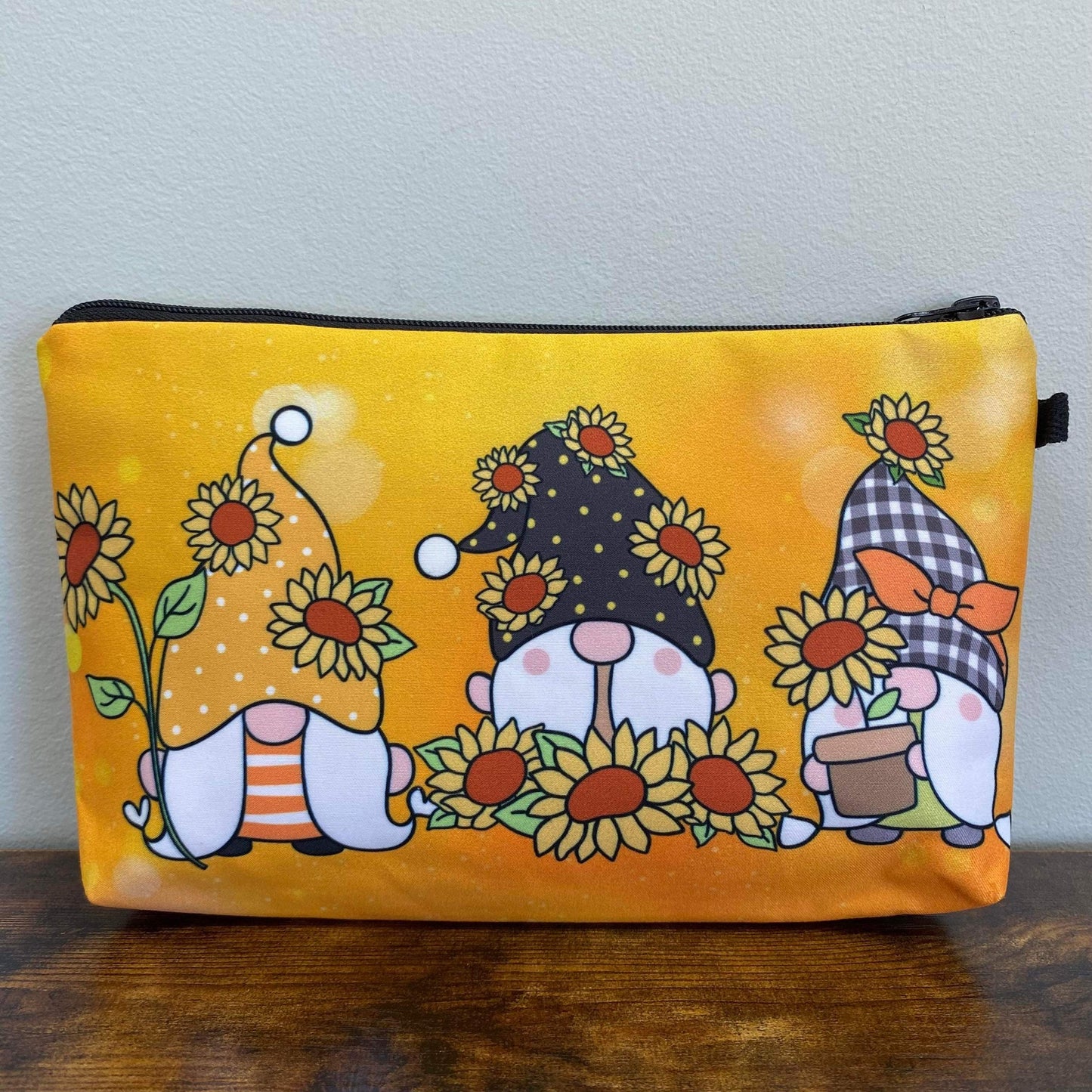 Sunflower Gnome - Water-Resistant Multi-Use Pouch