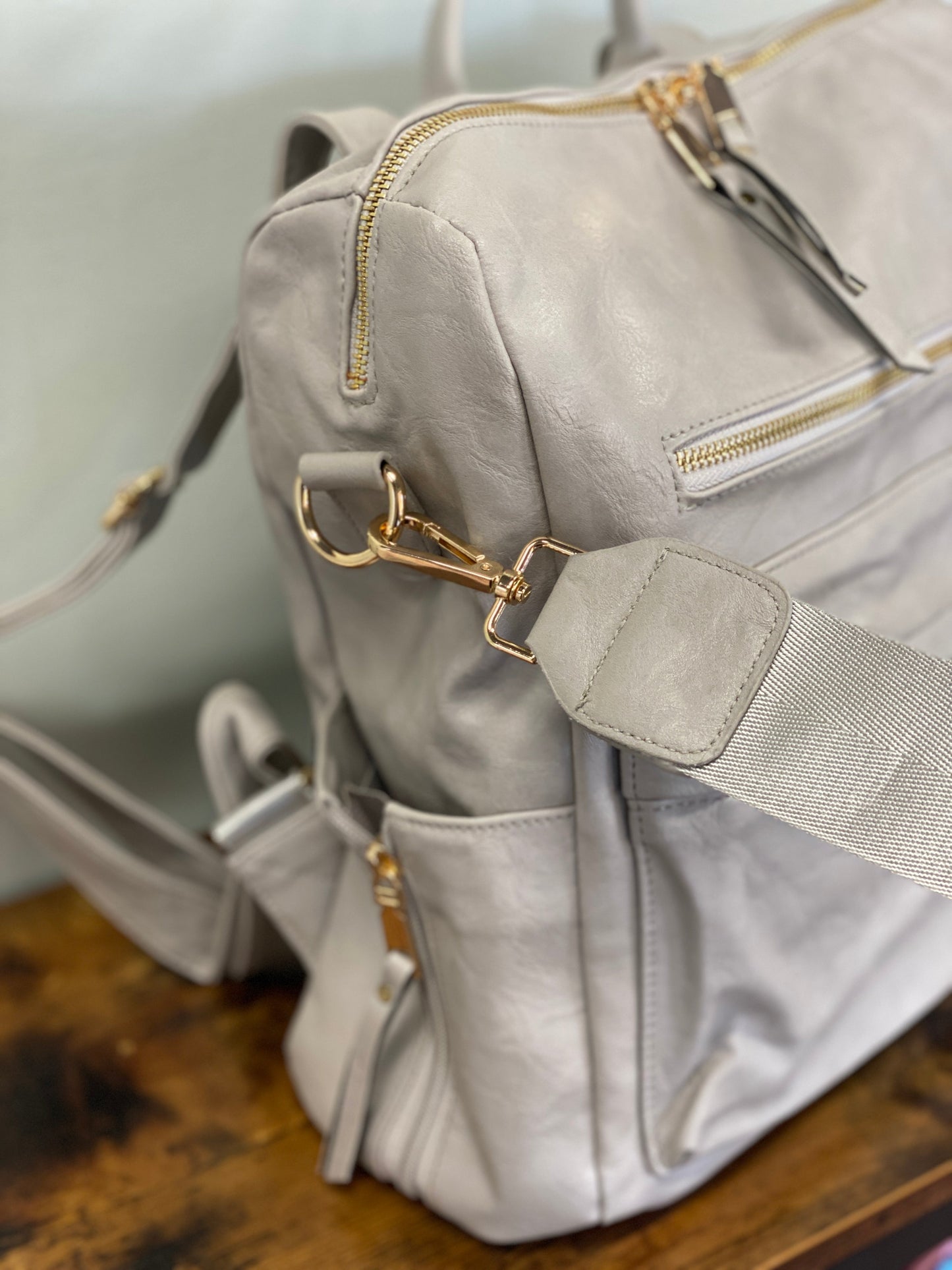 The Brooke Backpack - Light Grey