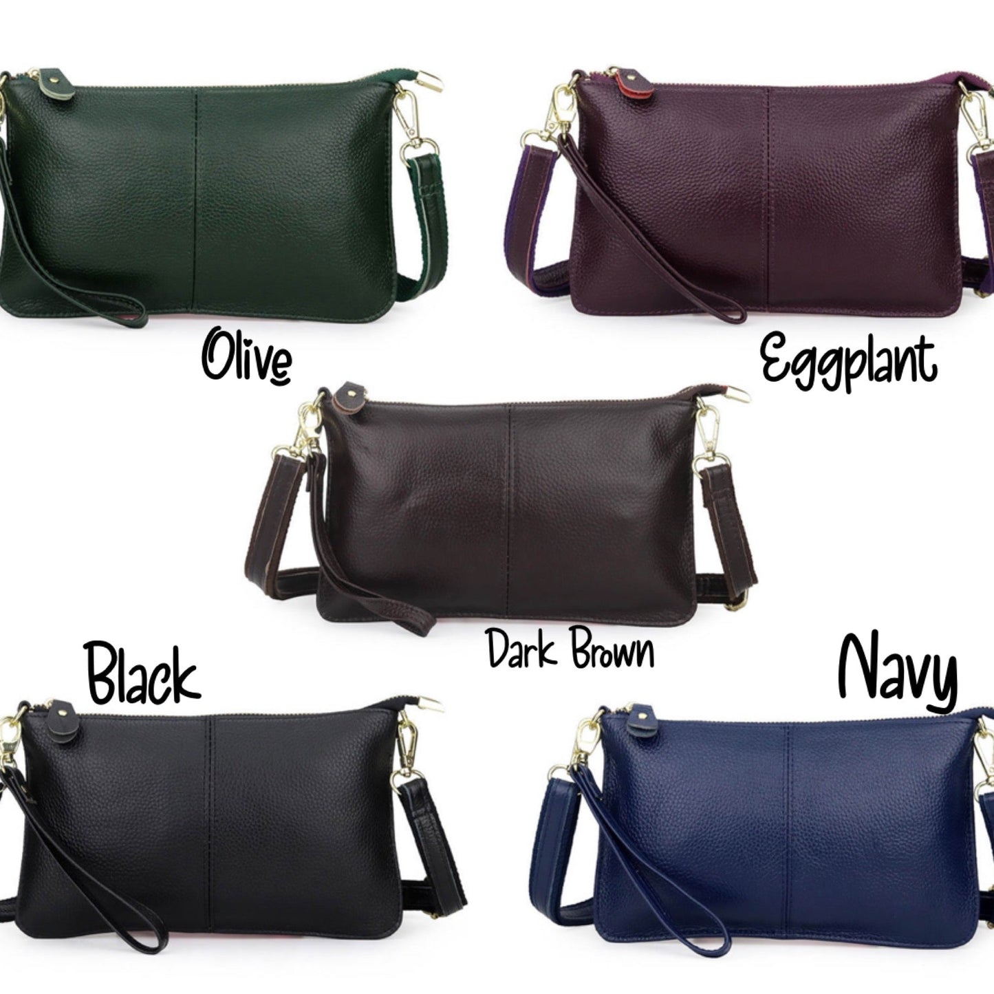 The Megan Clutch Crossbody - GENUINE LEATHER