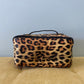 Oversized Lay Flat Cosmetic Bag, Animal Print
