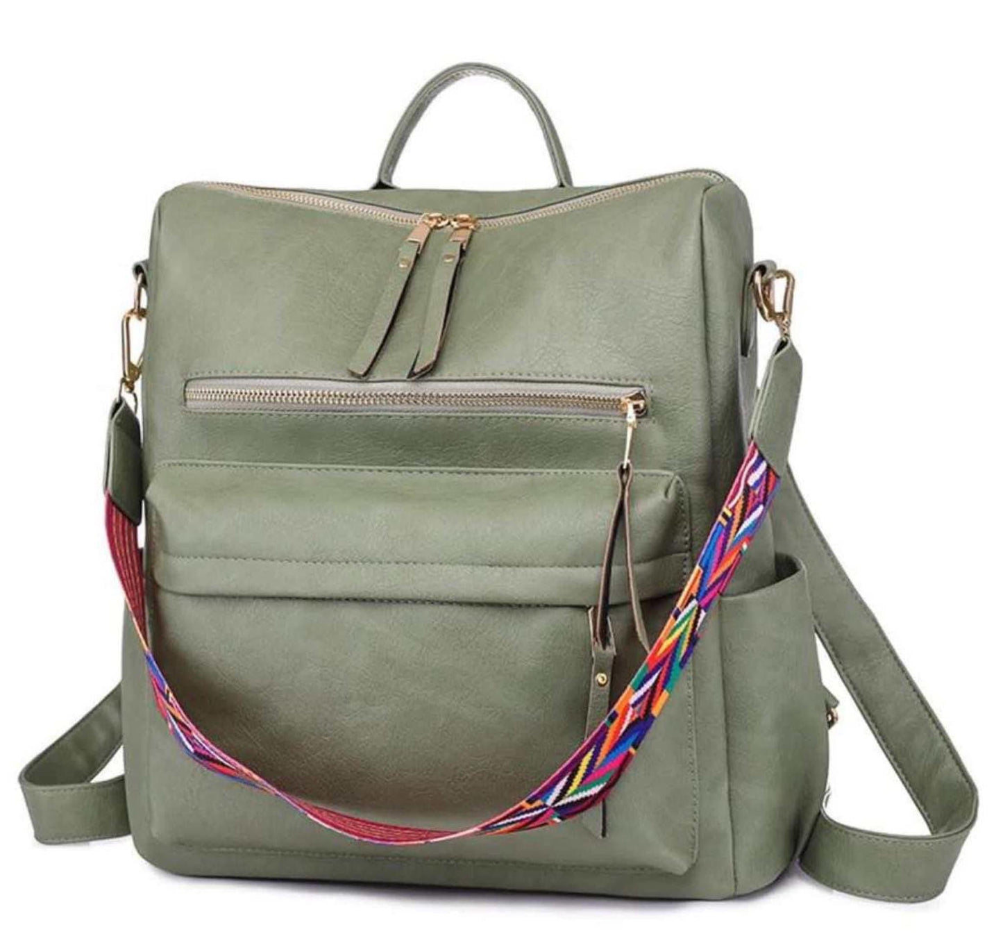 The Brooke Backpack - Sage Green