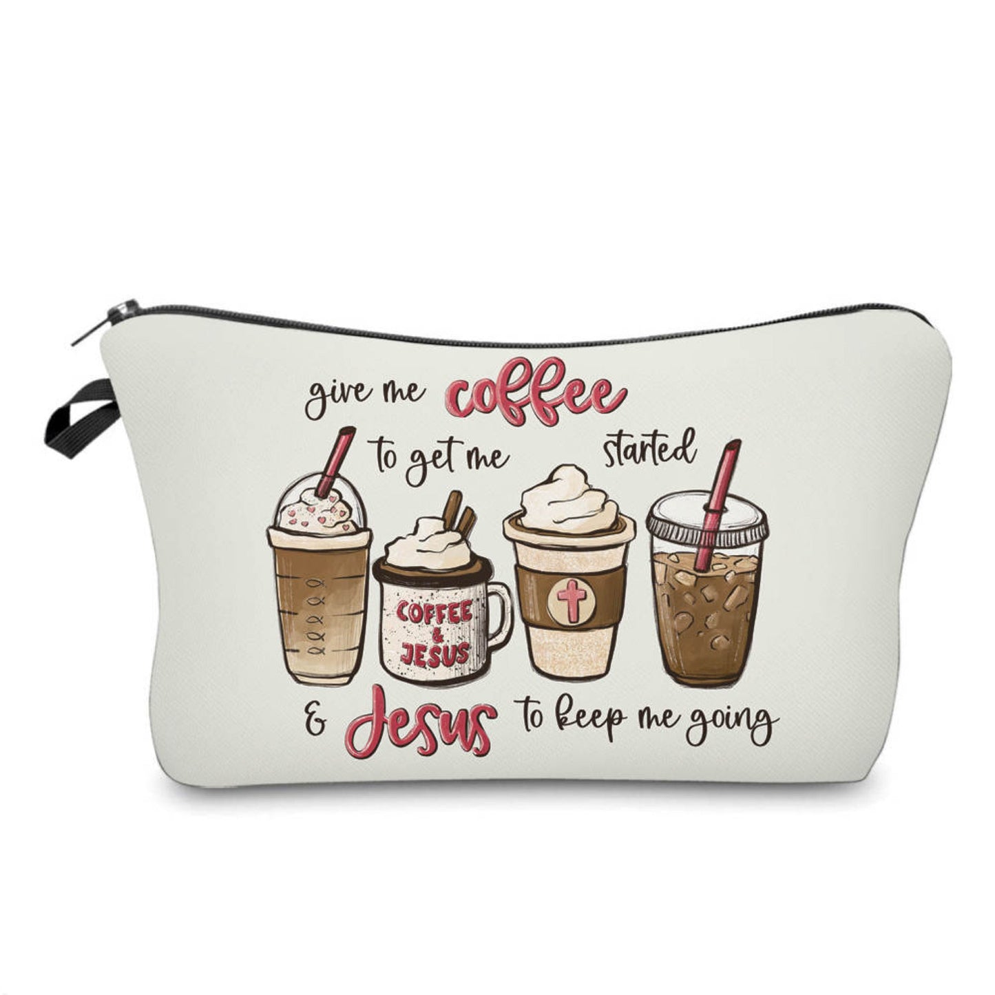 Coffee & Jesus - Water-Resistant Multi-Use Pouch