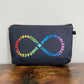 Autism Infinity Accept Celebrate Embrace - Water-Resistant Multi-Use Pouch