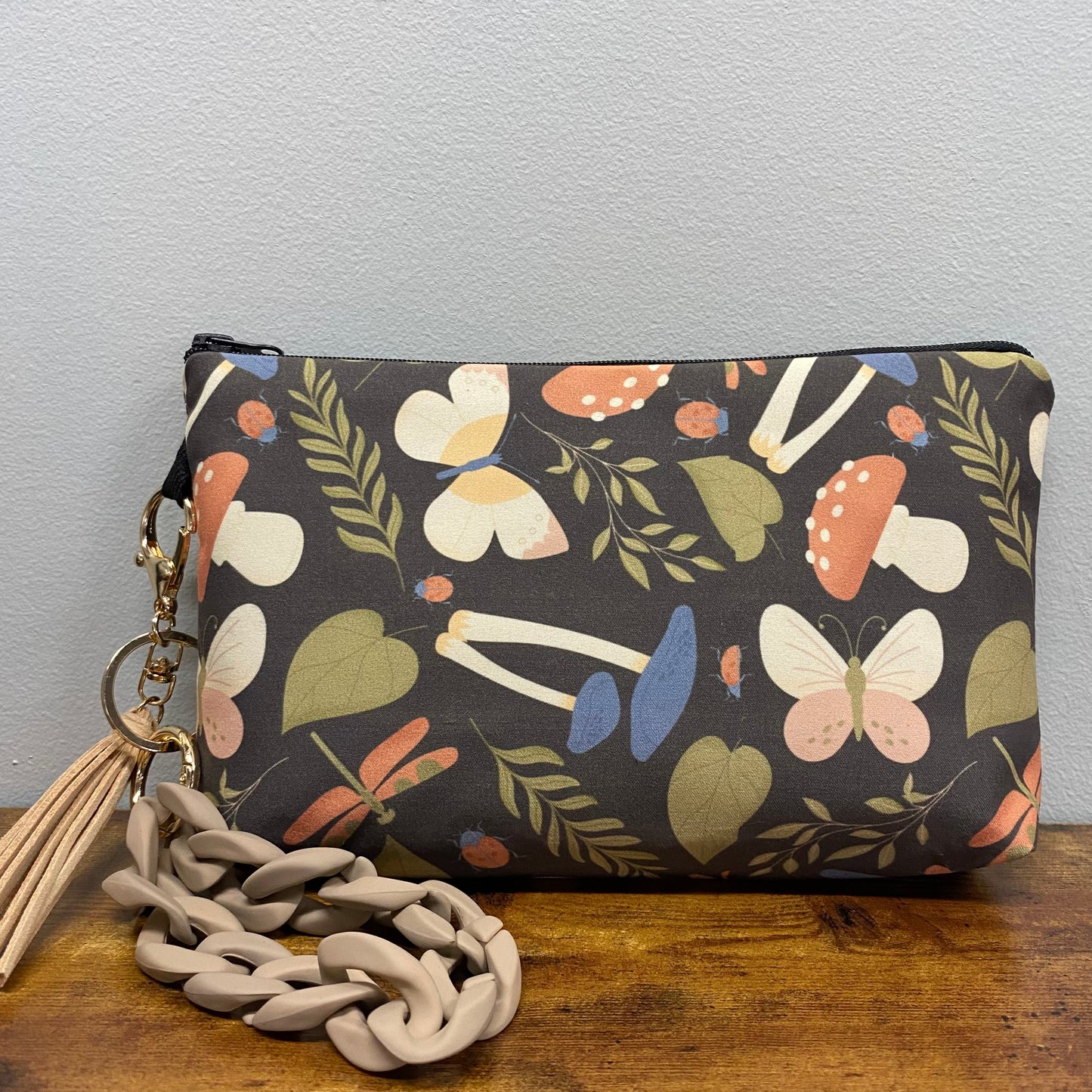 Mushroom & Butterfly - Water-Resistant Multi-Use Pouch