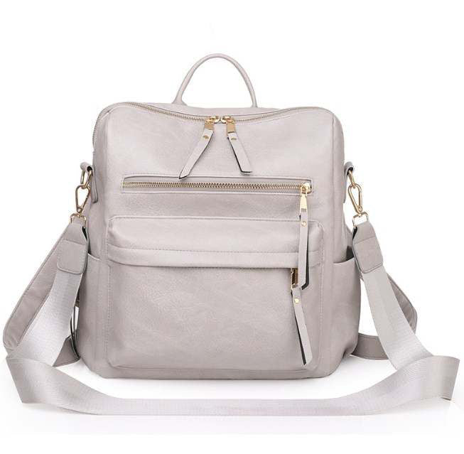 The Brooke Backpack - Light Grey