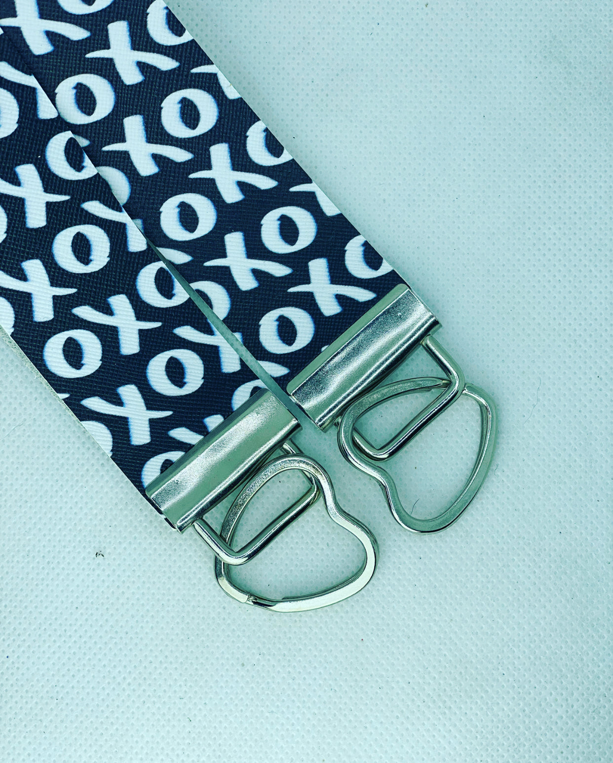 Limited Edition - XO Faux Leather Wristlet Keychain