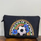 Soccer Rainbow - Water-Resistant Multi-Use Pouch
