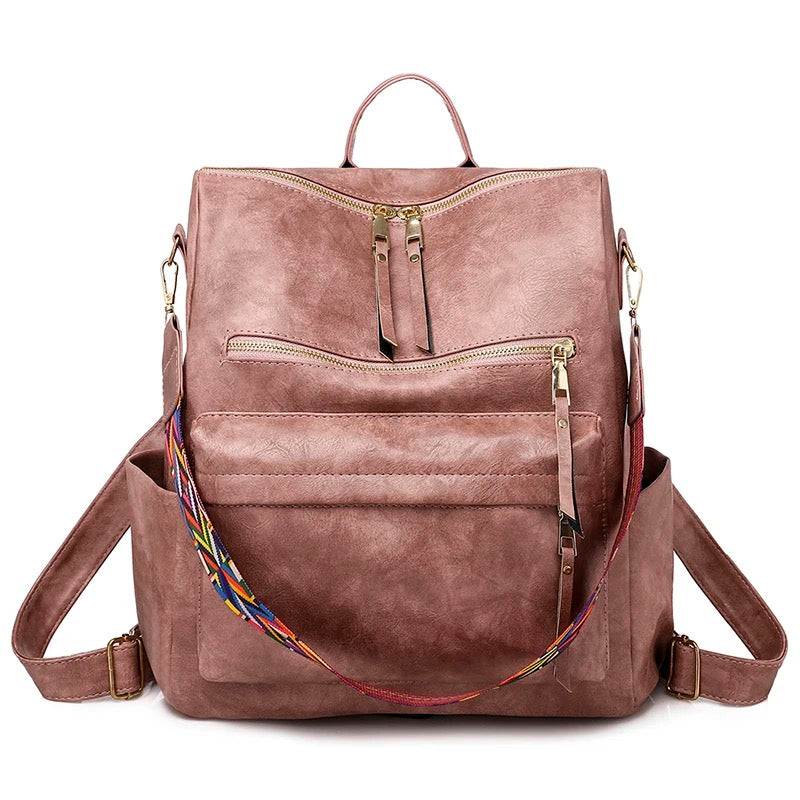 The Brooke Backpack - Blush