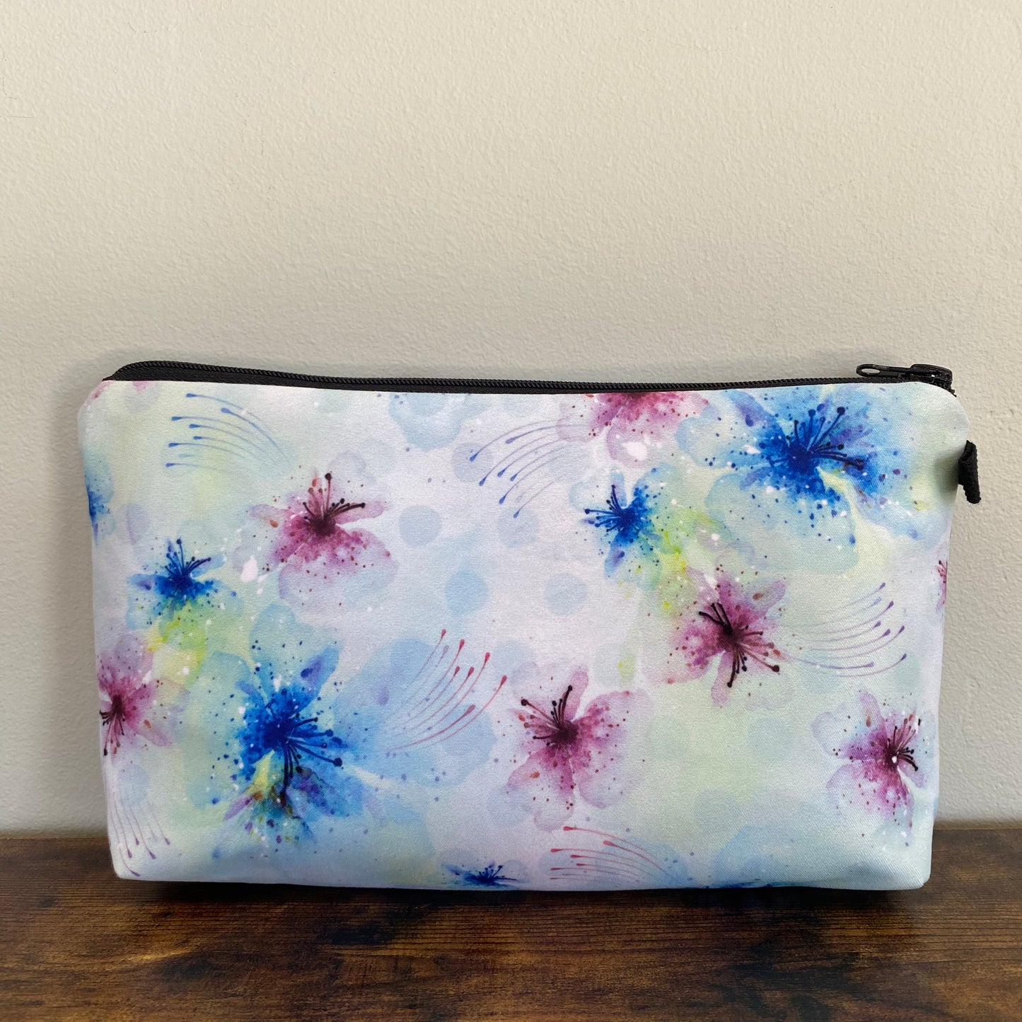 Mint Pink Purple Watercolor - Water-Resistant Multi-Use Pouch