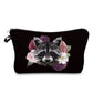 Raccoon Floral - Water-Resistant Multi-Use Pouch