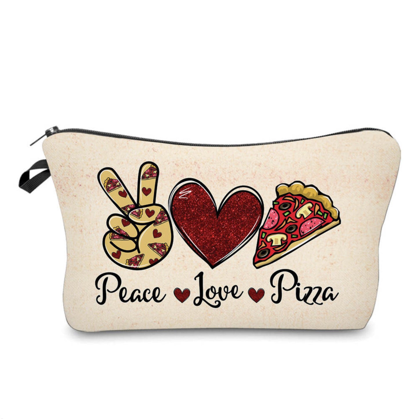 Peace Love Pizza - Water-Resistant Multi-Use Pouch