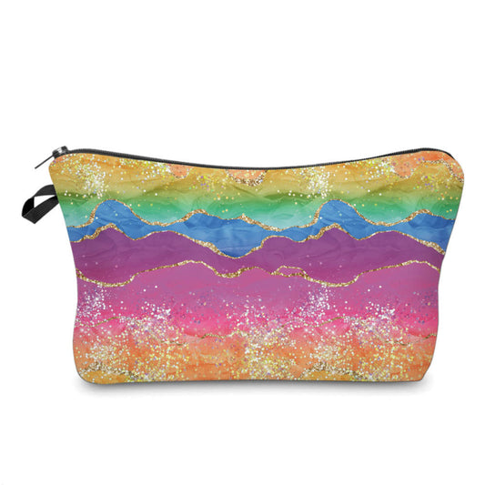 Geode Purple Pink Orange - Water-Resistant Multi-Use Pouch