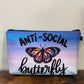 Anti-Social Butterfly - Water-Resistant Multi-Use Pouch