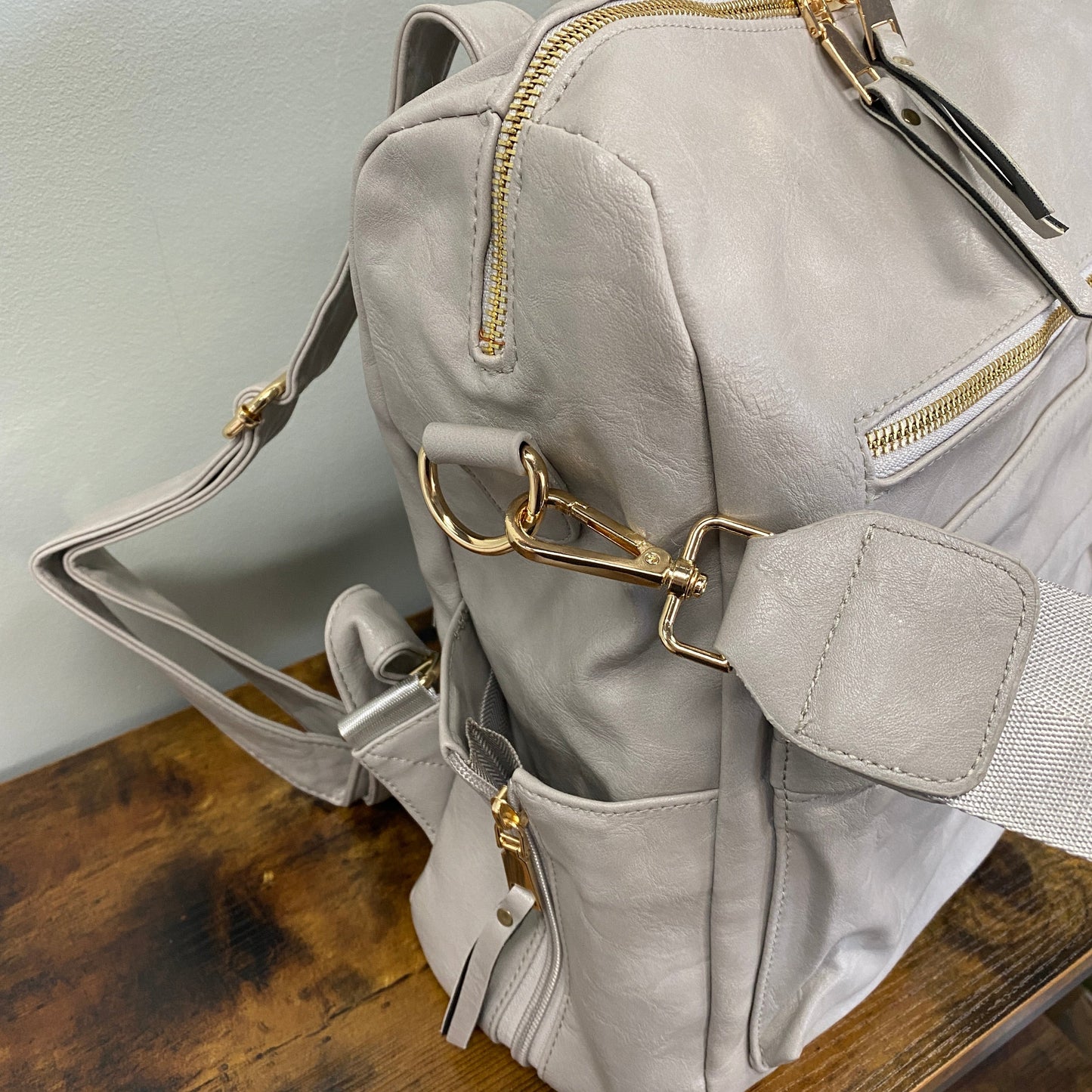 The Brooke Backpack - Light Grey