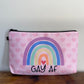 Pride - Gay AF - Water-Resistant Multi-Use Pouch