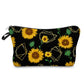 Geometric Sunflower - Water-Resistant Multi-Use Pouch