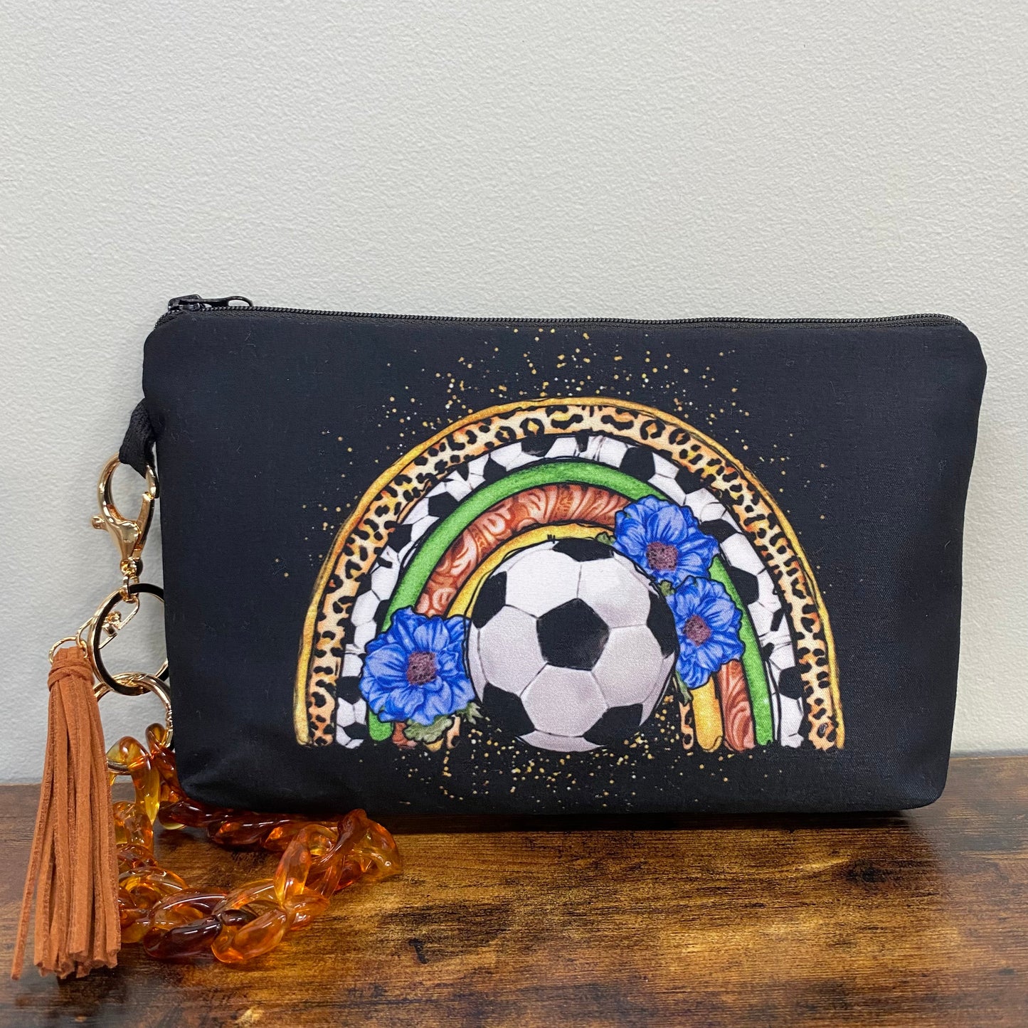 Soccer Rainbow - Water-Resistant Multi-Use Pouch