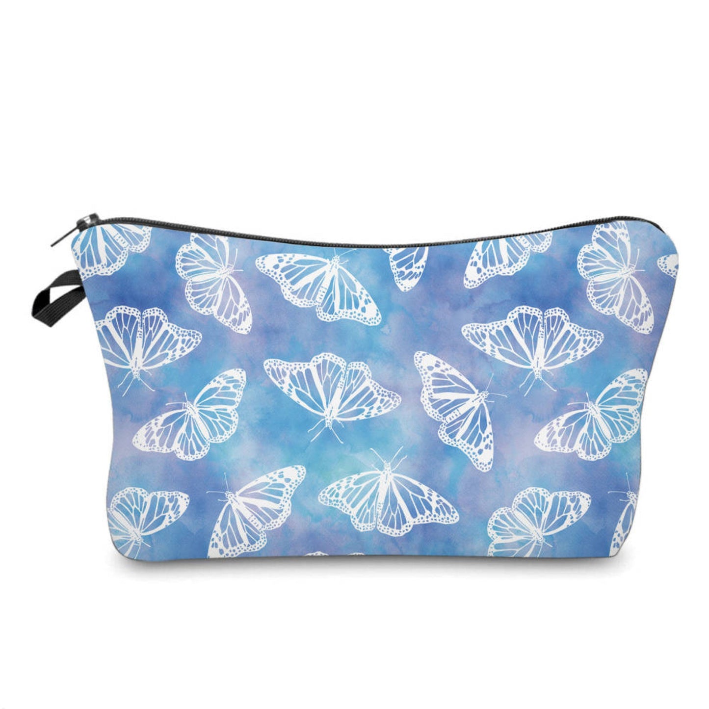 Blue Purple Watercolor Butterfly - Water-Resistant Multi-Use Pouch
