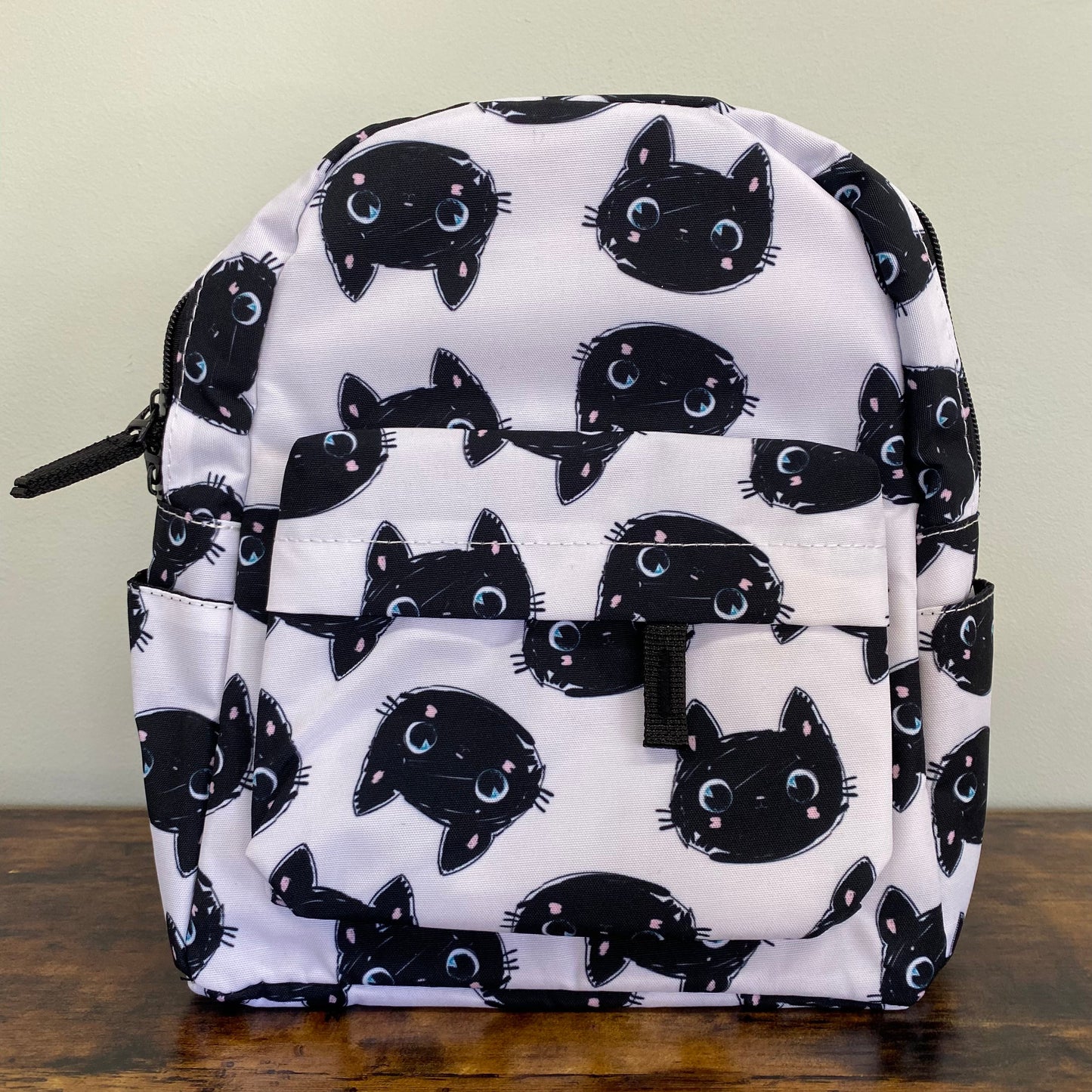 Black Cat Heads - Water-Resistant Mini Backpack
