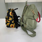 Sunflower Cow Wood - Water-Resistant Multi-Use Pouch & Mini Backpack SET