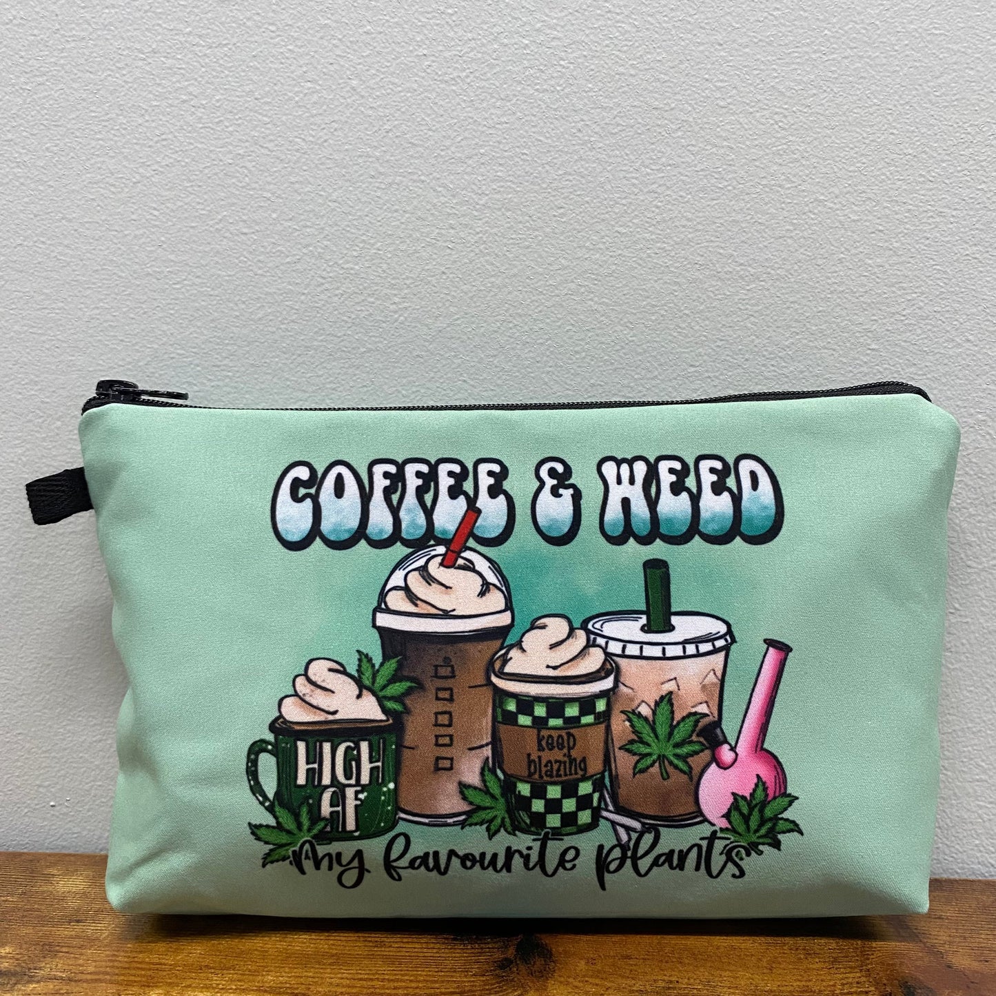 Coffee & Weed - Water-Resistant Multi-Use Pouch