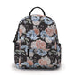 Blue Pink Floral - Water-Resistant Multi-Use Pouch & Mini Backpack Set