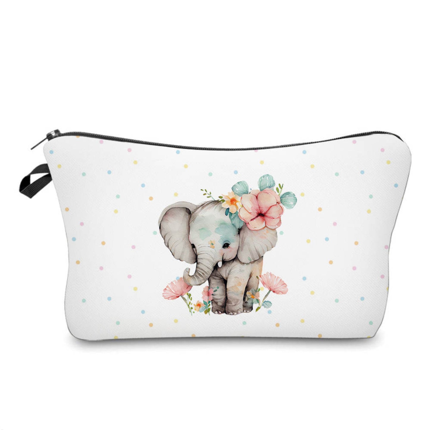 Elephant Polkadot - Water-Resistant Multi-Use Pouch