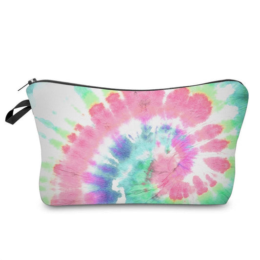 Pastel Tie Dye Swirl - Water-Resistant Multi-Use Pouch