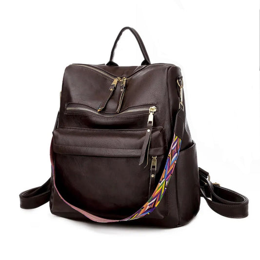 The Brooke Backpack - Dark Brown