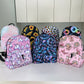 Sunflower Cow Wood - Water-Resistant Multi-Use Pouch & Mini Backpack SET