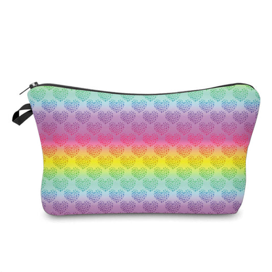 Heart Rainbow Spots - Water-Resistant Multi-Use Pouch