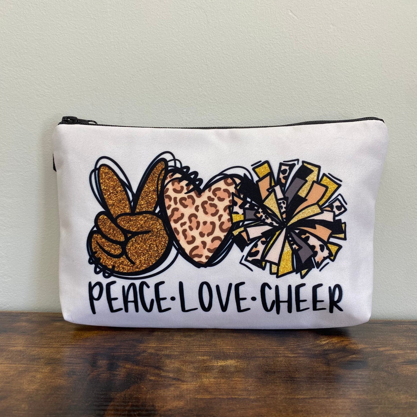 Peace Love Cheer - Water-Resistant Multi-Use Pouch