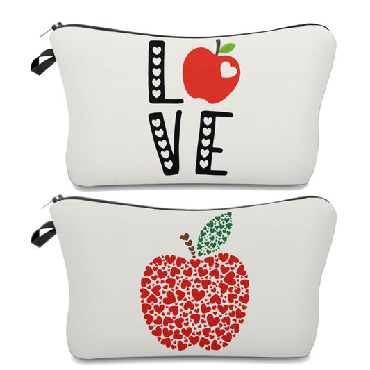 Love Apple Heart - Water-Resistant Multi-Use Pouch