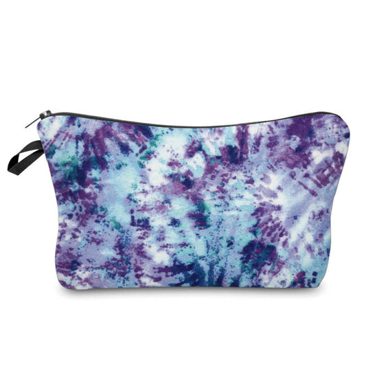 Purple Blue Tie Dye - Water-Resistant Multi-Use Pouch