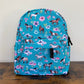 Horses & Floral Teal - Water-Resistant Mini Backpack & Pouch Set