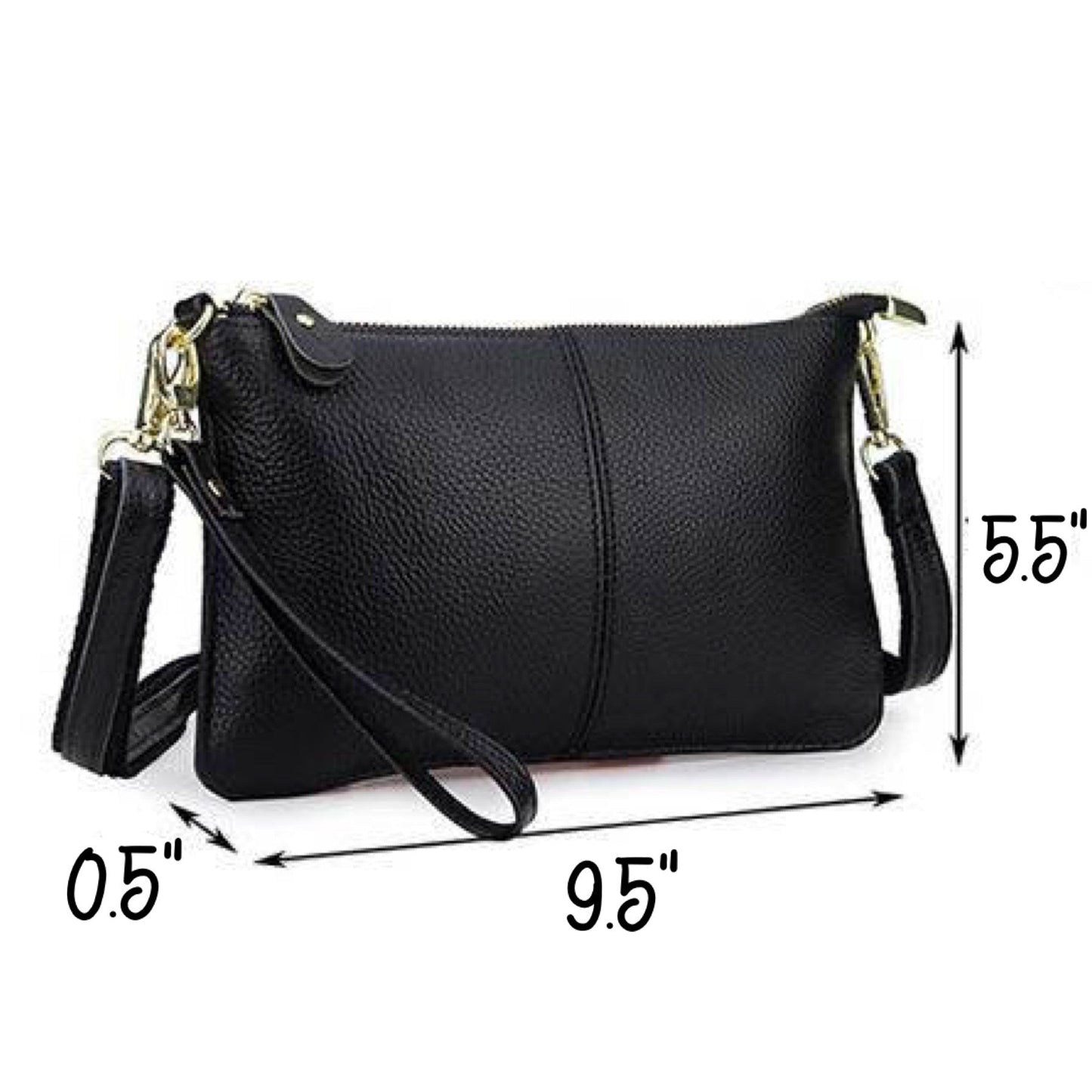 The Megan Clutch Crossbody - GENUINE LEATHER